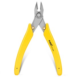 KATA 5.5 Inch Stainless Steel Wire Cutter Micro Flush Cutters, Precision Side Cutter Plier Sprue Cutting Snip for Electronics, Jewelry Making, Metal Wire Cutter, Crafting