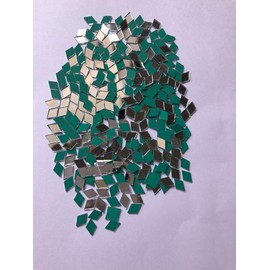 Kavya Fashion - Kit de espejo con forma de diamante para hacer joyas, otros trabajos de manualidades como proyectos y arte lippano, trabajo de barro (total de 200 piezas) [cono de pegamento de tela