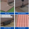 Muzata 1200PCS Hidden Deck Fasteners Composite Universal Polypropylene Fasteners for