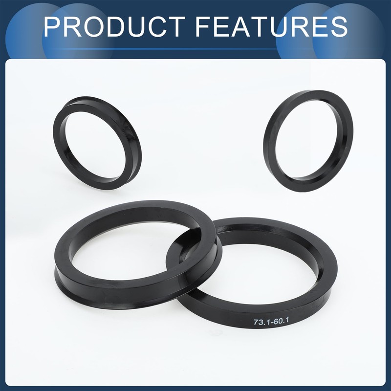 INFINAUTO Hub Centric Ring 60.1mm ID 73.1mm OD Car Wheel