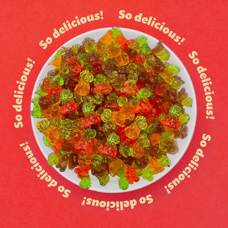 Gummy Candy 3D Dinos |1-Pound Pack| Assorted Fruit Flavors