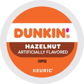 Dunkin' Hazelnut Flavored Coffee, 22 Keurig K-Cup Pods