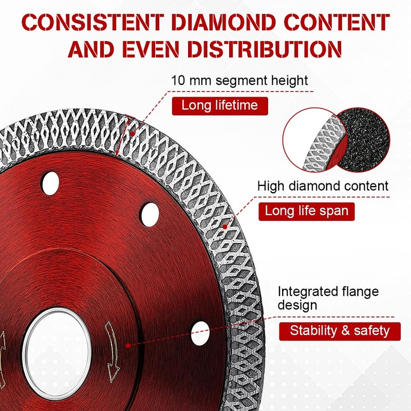 Flintronic Diamond Disc 115 mm, Pack of 2 Diamond Cutting
