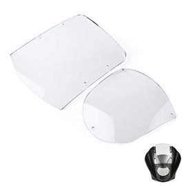 TCMT ABS Windshield Quarter Fairing Kit Fits For Sportster XL 88-16 Dyna 95-05 FXR 86-94 (Clear)