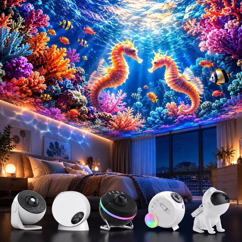 Galaxy Projector Pro Ocean Disc Set – 6 Replaceable 4K