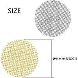 100pcs Pipe Screens, 3/4 Inch Pipe Filters, 50pcs Premium Stainless Steel Pipe Screens and 50pcs Brass Filters