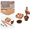 Mirhua Rolling Pin Rolling Pin Natural Wood Beech Pipe Cake