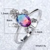 Dtup Anillo De Tortuga Plata S925 Símbolo De Suerte Y
