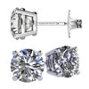 NANA Jewels Round CZ Stud Earrings SS316 Surgical Steel &