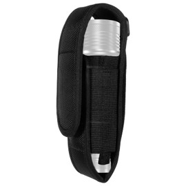 Flashlight Holster, Flashlight Holder Belt Clip, Adjustable Telescopic Flashlights Carry Case Pouch Elasticity Work Light Carabiner Reel Clip