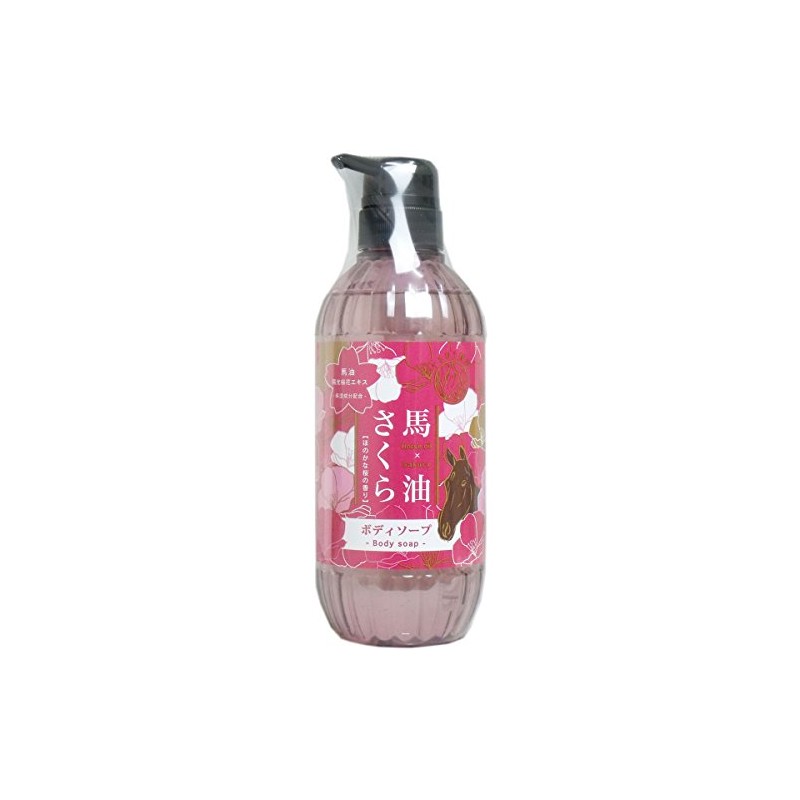 Phoenix Horse Oil Sakura Body Soap, Light Cherry Blossom Scent,