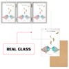 TOFOREVO 5x7 3 Picture Frame Triple Wooden Hinged Photo Frame