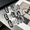 BABALAL Gothic Press On False Nails, Long Square Fake Nails,