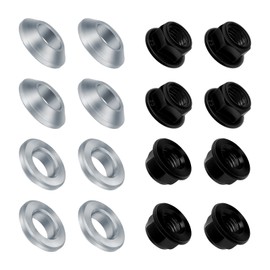 8pcs M10x1.25 Lug Nuts Flat Tapered for Yamaha Banshee 350 Raptor 350 Warrior 350 Grizzly 600 Raptor 660R for Honda ATC200X TRX250EX TRX400EX for Kawasaki Bayou 220 250 300 for Suzuki Kingquad