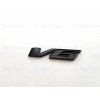 GMC 1PC Gloss Black Rear Tailgate V6 Emblems Badge Fit