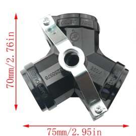 CHENJIN E27 Triple Bulb Socket Bakelite Head Connected Head Threaded Holder Studio Multi Head Headlight for DIY Light Accessories Ceiling Lamp Incandescent Lamp Table Lamp Floor Lamp Black