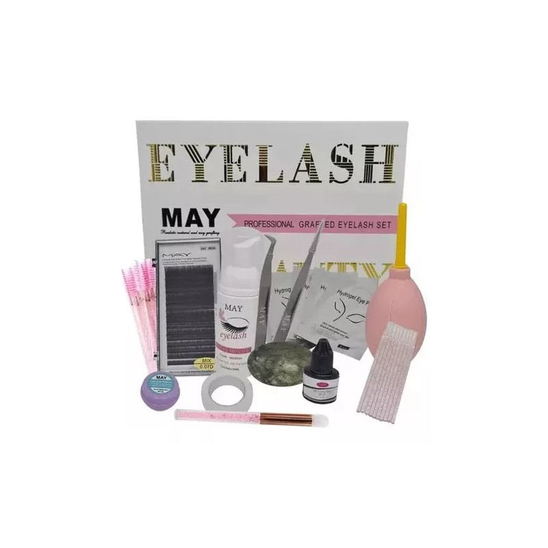 May Kit Para Aplicación De Exteniones De Pestañas May