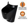 GlowShift Universal RHD Black Single Pillar Gauge Pod - Fits