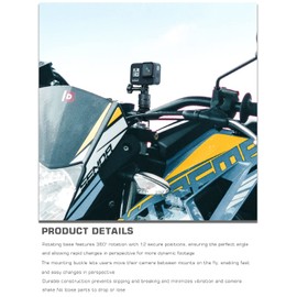 Lammcou Action Kamera Fahrrad Halterung für Go Pro, Metall Fahrrad Lenkerhalterung Befestigung für Hero 12 11 10 9 8 7 Max Yi Insta-360 X3 X2 Actioncam Rohr Stange Halter Bike Handlebar Mount