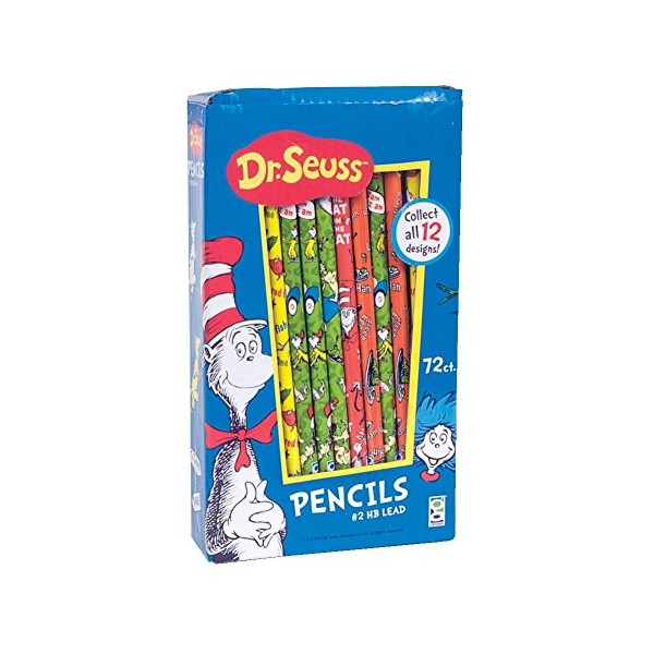 Raymond Geddes Dr Seuss Number 2 Pencils For Kids (Pack of 72)