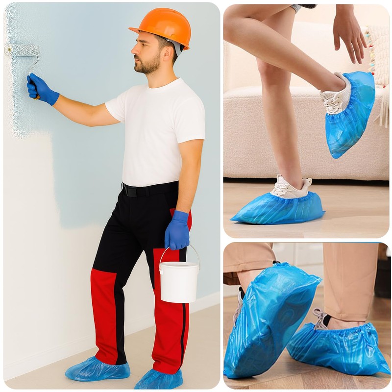 Blemoacha Shoe Covers Dispenser with 200pcs Disposable Shoe Covers Non
