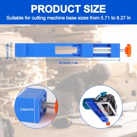 DMJJSD Circular Saw Guide Rail, Adjustable Cutting Machine Base Guide, Track Saw Circular Saw Guide, Precision Wood Cutting Guide Portable Adjustable ABS Cutter Holder for Woodworking Sawing