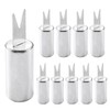 Sarini 10PCS Stainless Steel Barbecue Fork Portable Sweet Corn Food