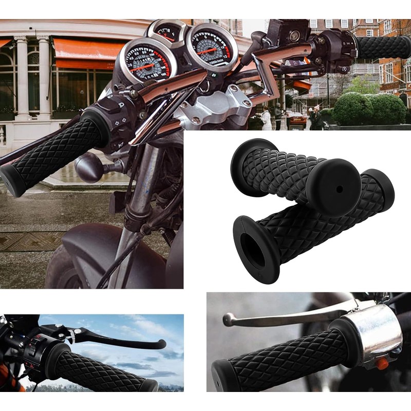 1" Grip Bike Grips 25.4mm Steering Wheel Grips Harley 25mm/28mm