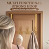 FantasHome Double Prong Over The Door Hook Rack with 12