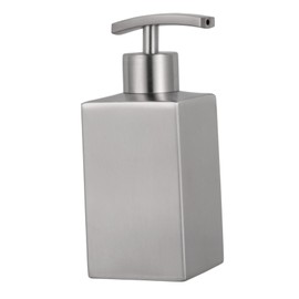 Ciieeo Stainless Steel Soap Dispenser Press Pump Lotion Shampoo Bottle for Bathroom Kitchen and Workspace Liquid Container