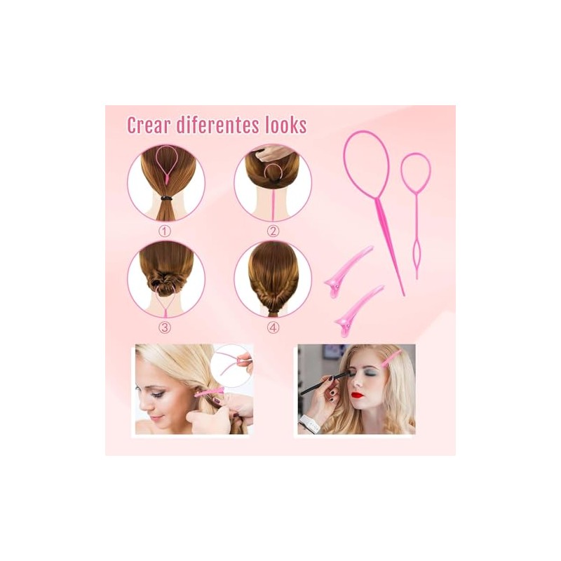 Peine de Triple Burla, 10 Pcs para Peinar Cabello, Kit