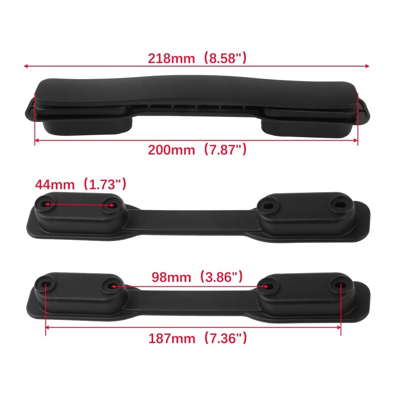 RDEXP Black Multifunctional Luggage Handle 20cm 115B Series B128