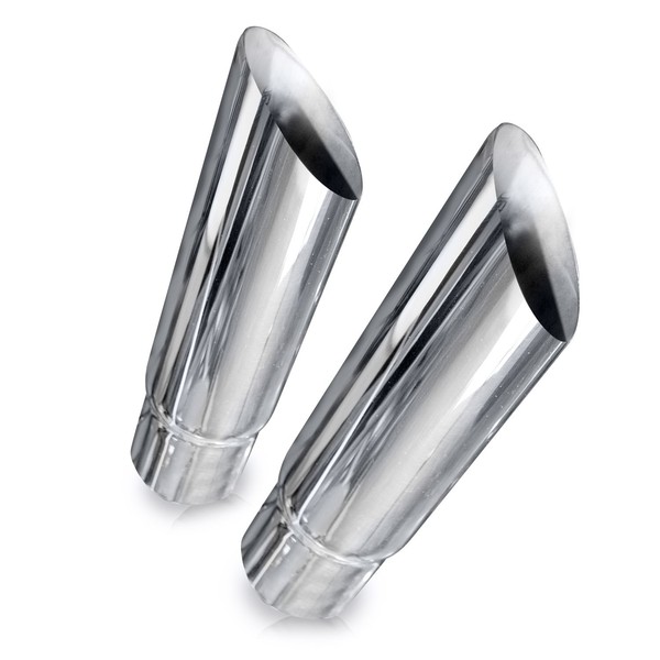 Stainless Works - Slash Cut Exhaust Tips 2.25in ID Inlet