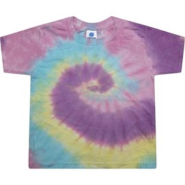 Colortone Toddler Tie Dye T-Shirt, Jellybean, 3T