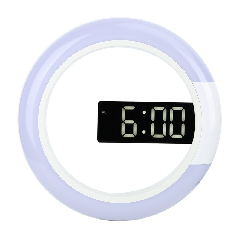 Innovative Modern Style LED Wall Clock Home Decoration with Alarm