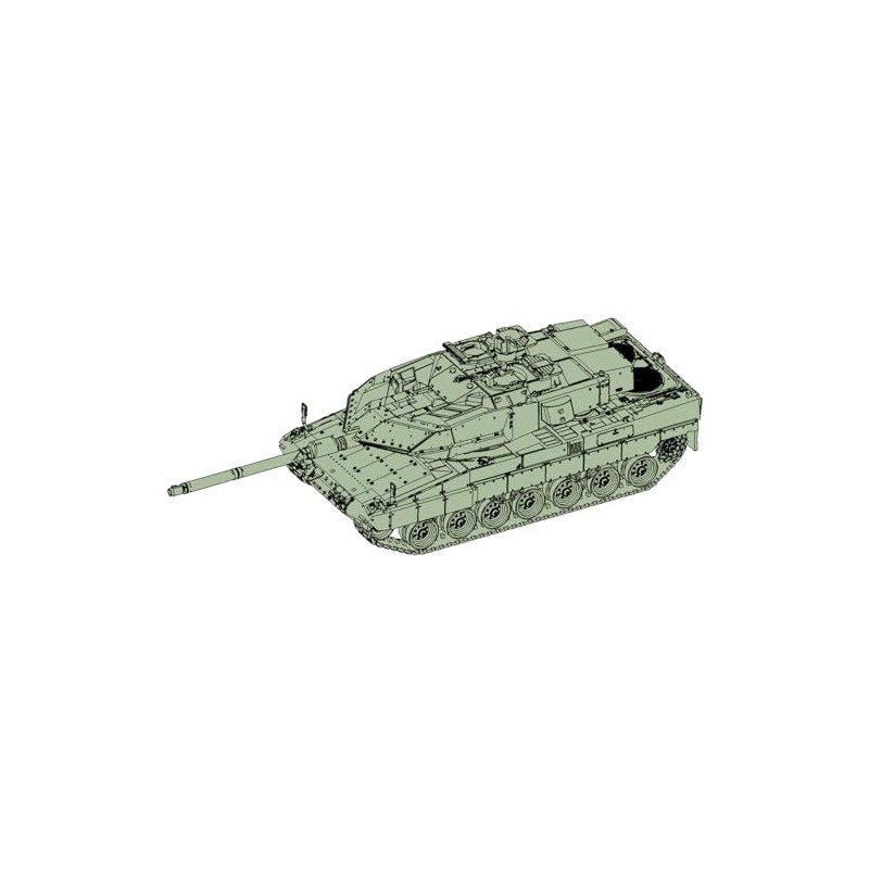 Trumpeter 1/72 German Leopard 2A6EX Main Tanks Plastic Model 07192
