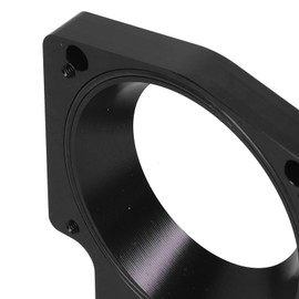 Adaptador del Cuerpo del Acelerador 4 Pulgadas 102 Mm Adaptador del Cuerpo del Acelerador Separador de Aleación de Aluminio Colector de Admisión Apto para GM LS1 LS2 LS6 LSX LS4(negro)