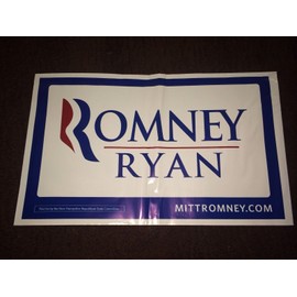 Mitt Romney Paul Ryan 2012 Republican President Campaign All Weather Yard Sign