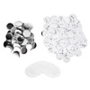 100Pcs Badge Back Cover Tinplate Plastic Base Avoid Rust Firm