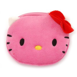 Pink Kitty Fabric Coin Purse/Bag Charm for Kids - 10.5cm Width