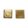 Square Push and Pull Door Plates in Solid Brass with