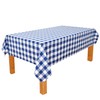 DWCN 54 x 80 Inch Checkered Tablecloth Rectangle - Waterproof,