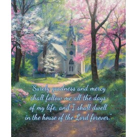 jQ Licensing By SVT Inc The House Of The Lord Silk Touch with Sherpa Lining Throw Blanket