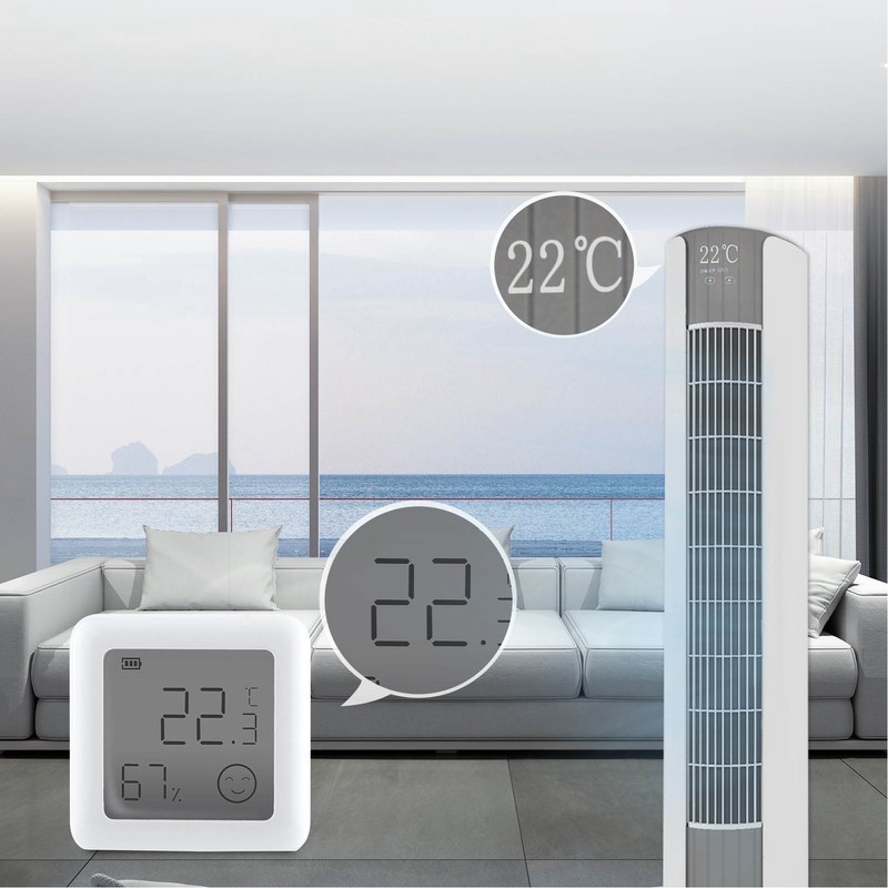 Temperature Sensor Humidity Tester Digital Display Remote Control Thermometer DC
