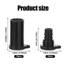 lasuroa 10 Pairs of Solar Panel Connection Caps, Dust and Weather Resistant, Solar Cable End Cap with Plug and Socket