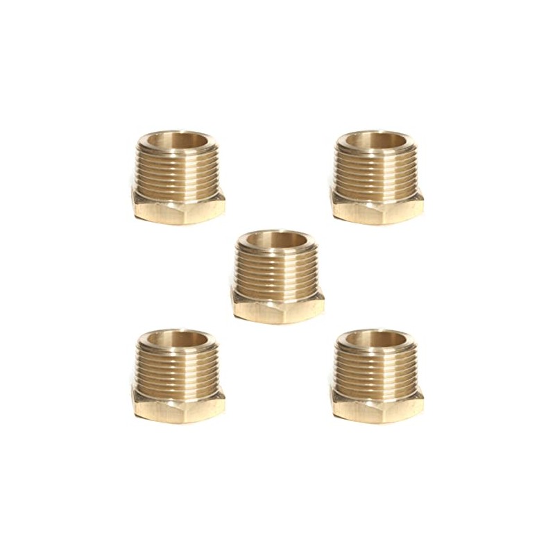 LTWFITTING Brass Pipe Hex Bushing Reducer Fittings 1-Inch Male BSPT
