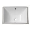Sarlai Bathroom Sink Undermount - 18.5" Pure White Rectangle Undermount