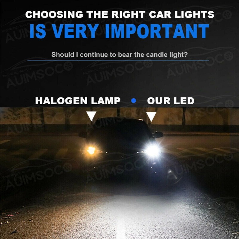 AUIMSOCO 2pcs D3S D3R LED Headlight Bulbs 120W 6000K Super