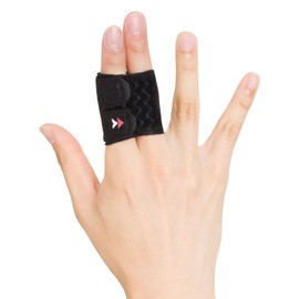 ZAMST ZAMST Finger Supporter, Finger Wrap 2-Finger, For Volleyball, Basketball, 373901, Black, S