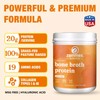 Zammex Grass Fed Bone Broth Powder - 1.32lb,20g Protein Hydrolyzed